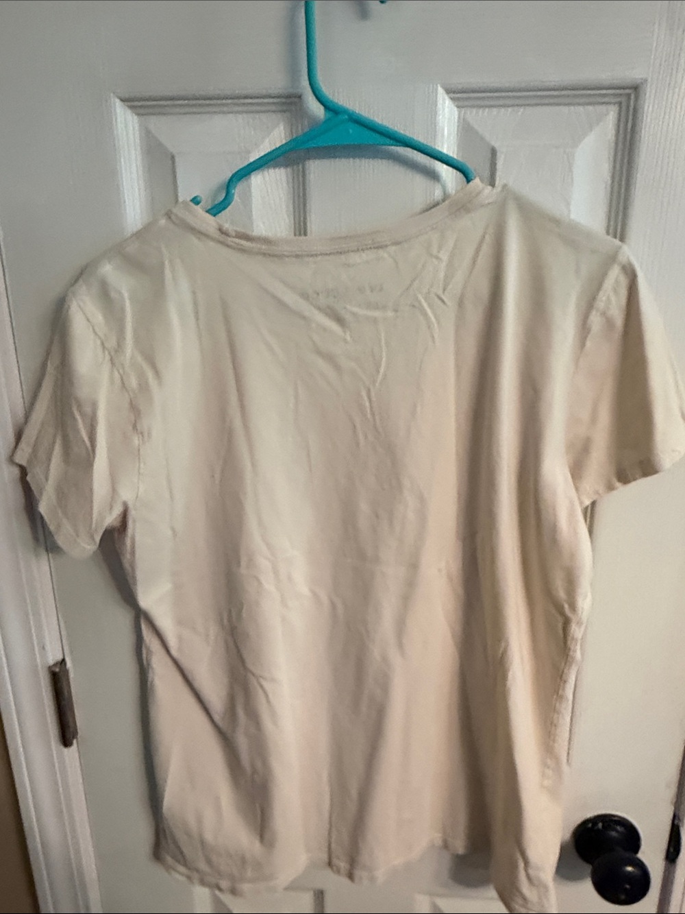 Life Is Good Cream Tee with Singing Bird in Tree Graphic, size L - Picture 5 of 5